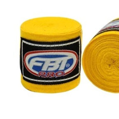 Hand Wraps Semi Eastic FBT Yellow Boxing New Hand Wraps Wrist HW1 Vintage Ivory
