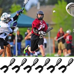 10 Pcs Strapped Mouth Guard Sports Mouthpiece for Football, Boxing, Basketball,