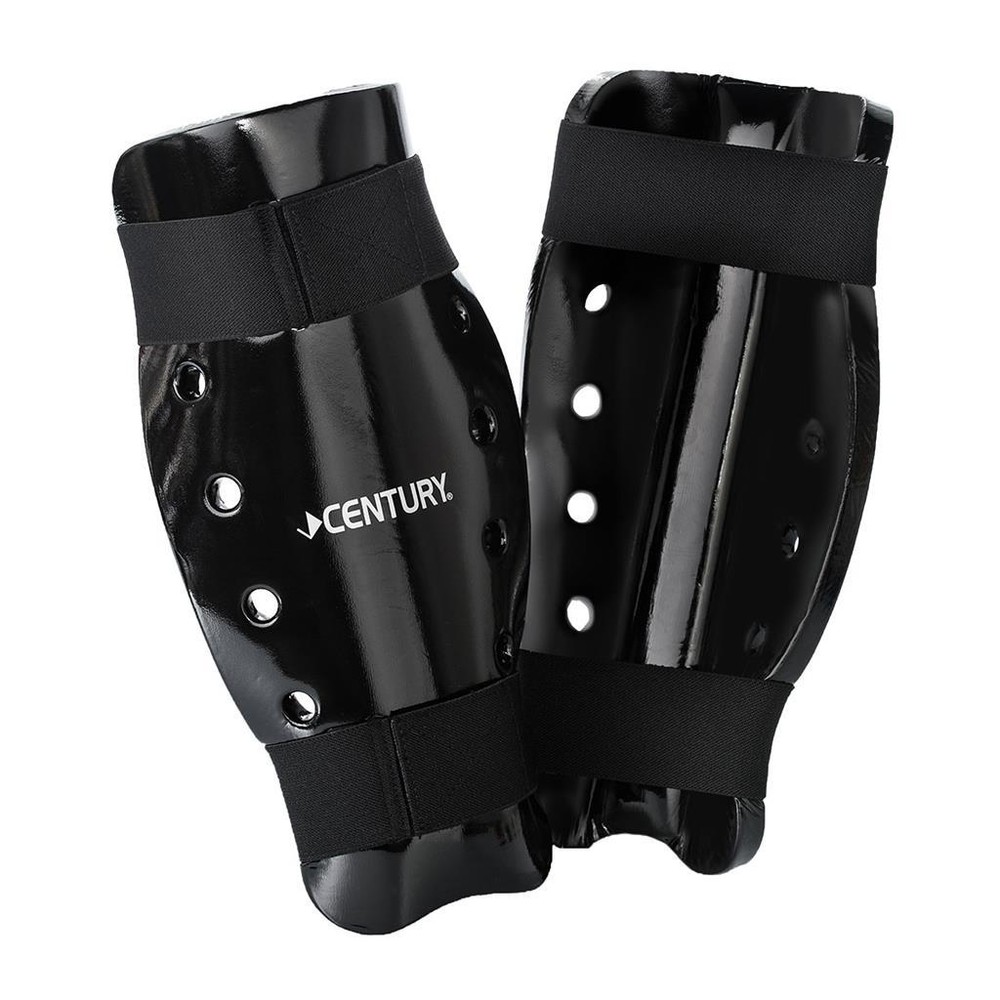 Century Martial Arts Sparring Shin Guards Pads Black Size Adult M/L