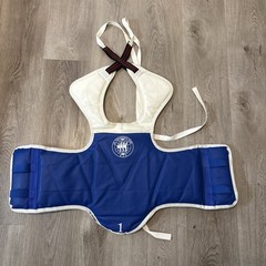 Taekwondo Federation Approved Child #1 Body Protector Vest Chest Guard Size