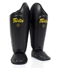 Fairtex Muay Thai Shin Guards SP8 Shin Protection for Muay Thia MMA K1 Black