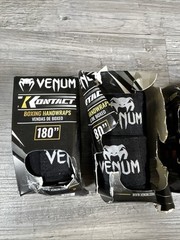 Venum Kontact Boxing Handwraps 180″ Elastic Cotton New 4 Packs READ