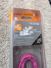 Shock Doctor Gel Max Mouthguard Adult 11+ Pink Strap/Strapless Custom Fit Sports