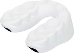 Adult Mouthguard with Vents for Enhanced Breathing and Speech – White/Black