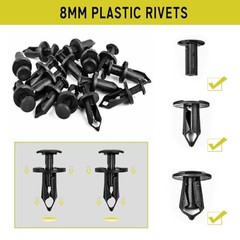 Universal Style Engine Under Cover Splash Shield Guard Body Bolts Bumper 45PCS