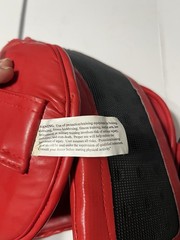 Red Face Shield Protective Head Gear Boxing MMA Boys S/M