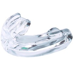 Oral Mart No-Boil (Upper & Lower) Double Mouth Guard for Braces (Pure Clear)