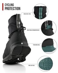 Motorcycle Shoes for Men Breathable Protective Reinforced Street 12 Black