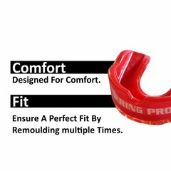 Ring Pro Boxing Mouthguard Boil & Bite Red MMA Football Adult Teeth Guard