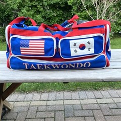 ATA Black Belt Academy 28″ Equipment Duffle Bag Blue Red Taekwondo Karate MMA