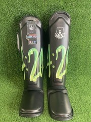 Grizz Cannabis Day 4:20 Muay Thai Shin Guards Size Small