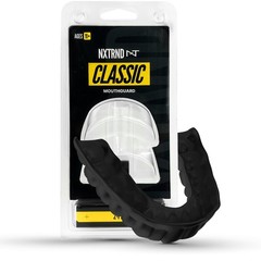 2 Pack Nxtrnd Classic Mouthguard, Custom Fit Sports One Size, Black