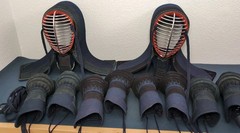 E-Mudo Kendo Armor Bogu Head Gear/Mask & Gloves Lot E-Mudo.com