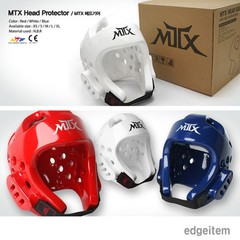 MOOTO MTX Head Gear Taekwondo Guards White / Red / Blue WTF Head Protector