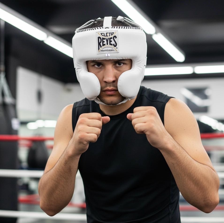 MMA Reyes Professional Boxing Traditional Headgear Available In All Sizes