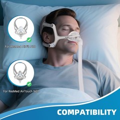 Soft Adjustable N20 Headgear Strap Set with Magnetic Clips – Comfortable Support