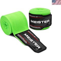 Neon Green 108″ Hand Wraps: Support for Junior MMA and Boxing Athletes