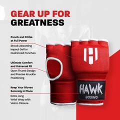 Padded Inner Gloves for Boxing, Kickboxing, Muay Thai, MMA Gel Hand Wraps