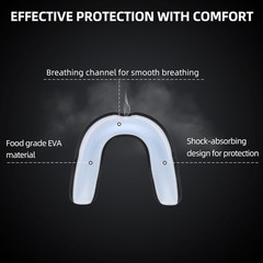 6 Pack Sports Mouthguard, Kids & Youth Mouth Guard with Case for Boxing, MMA