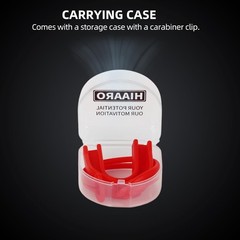 6Pk Sports Mouthguard with Straps and Case, Custom Fit, Adult & Youth Mouthpiece