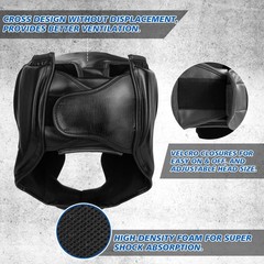 2 Pack Boxing Headgear, Boxing Gear Equipment Training Sparring Safety Head G…