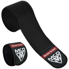 MCD Boxing Wraps for Men & Women 4.5m (180 inch Hand Boxing), Black