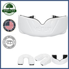 Adult Mouthguard with Vents for Enhanced Breathing and Speech – White/Black