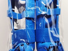 PUNOK WKF APPROVED SHIN INSTEP SHIN GUARDS BLUE SIZE LARGE