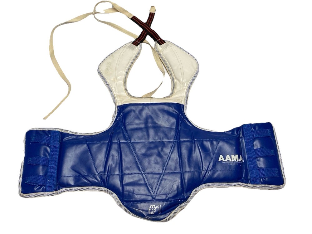Lee’s Champion Tae Kwon Do Academy Chest Protector – Size 1 – Reversible AAMA