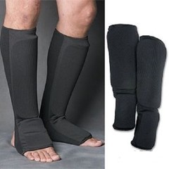 Karate Tae Kwon Do Shin Guards Child, Youth and Adult Size – Black