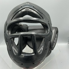 RevGear Premier Black Leather Headgear With Removable Face Cage-Size L 81