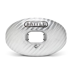 Battle Sports Carbon Oxygen Football Mouthguard – with a One Size, Silver