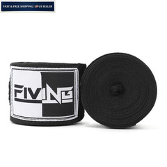 FIVING Boxing Hand Wraps Inner Gloves for Men Women, 180 Inch Black