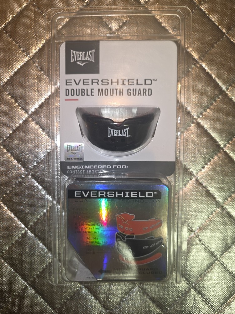 Everlast Evershield Double Mouthguard Black Boxing & MMA Model: 1400007