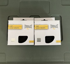 Everlast 108″ Boxing Hand Wraps Black One Pair New in Box