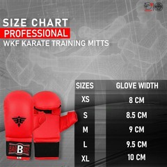 Professional WKF Karate Training Mitts | Karate Gloves with Thumb Elastic/Hoo…