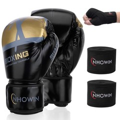 Boxing Gloves, 12oz / 16oz – Boxing Gloves for Men and Women with Boxing Wrap…