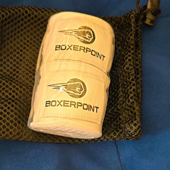 BOXERPOINT White Boxing & MMA Protective Hand Wraps Pair of 2 Handwraps