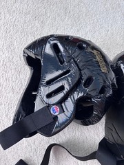 ProForce Lightning Martial Arts Sparring Gear Set – Black – Helmet, Hand & Foot
