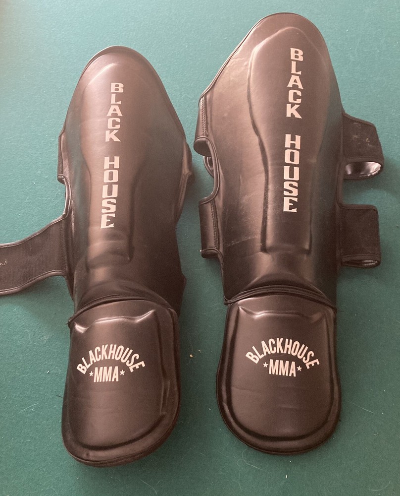 Blackhouse MMA Shin Guards Black. Size Medium 21.5” Long. Never Used Brand New!