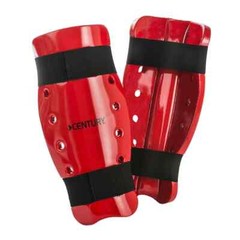 Century Martial Arts Sparring Shin Guards Pads Red Size Adult M/L