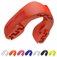 SAFEJAWZ Mouth Guard, Slim Fit Mouthguard for Adults Adult (12+ Years), Red