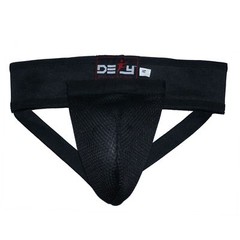 DEFY MMA Groin Guard Boxing Protector Martial Art Kick Boxing Muay Thai BLACK