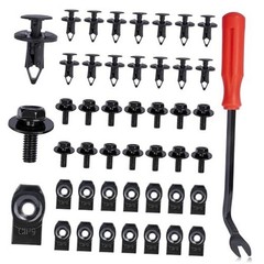 45PCS Engine Under Cover Splash Shield Guard Body Bolts Screws, Universal