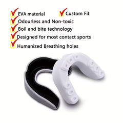 4pcs Boxing Sports Mouthguard, Free Fighting MMA Sanda Taekwondo Protective Gear