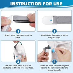 Soft Adjustable N20 Headgear Strap Set with Magnetic Clips – Comfortable Support