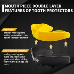 Gel Gum Mouth Guard Shield Teeth Grinding Boxing MMA Sports MouthPiece Battle US