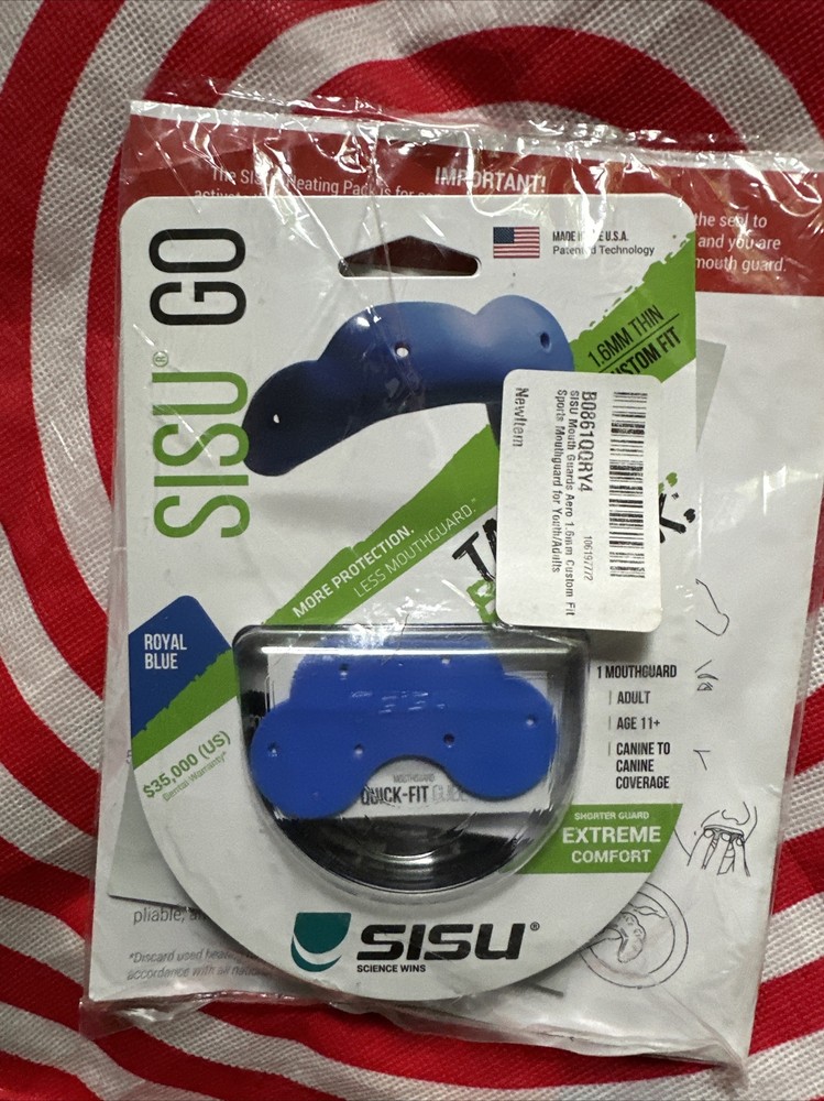 SISU | SISU GO Mouth Guard | 1.6mm | MouthGuard Adult Athletes – Blue