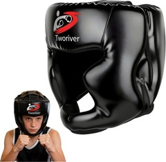 Adjustable Leather Boxing Headgear for Adults & Kids – Ultimate Safety Gear