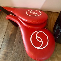 Taekwondo Kick Boxing Karate Paddles PU Leather Muay Thai MMA Martial Art